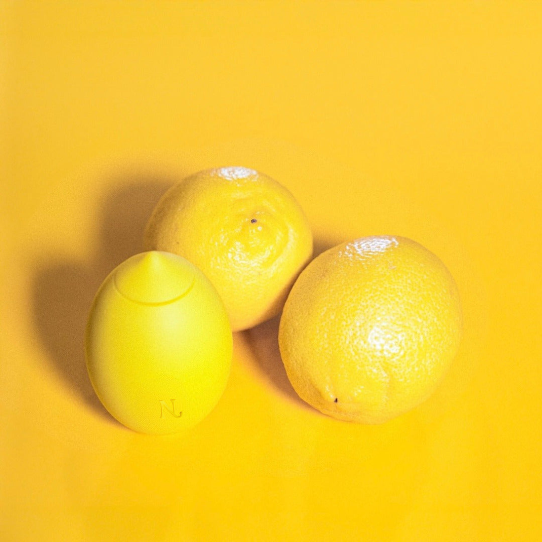 Lemon vibrator in hand — size and comfort